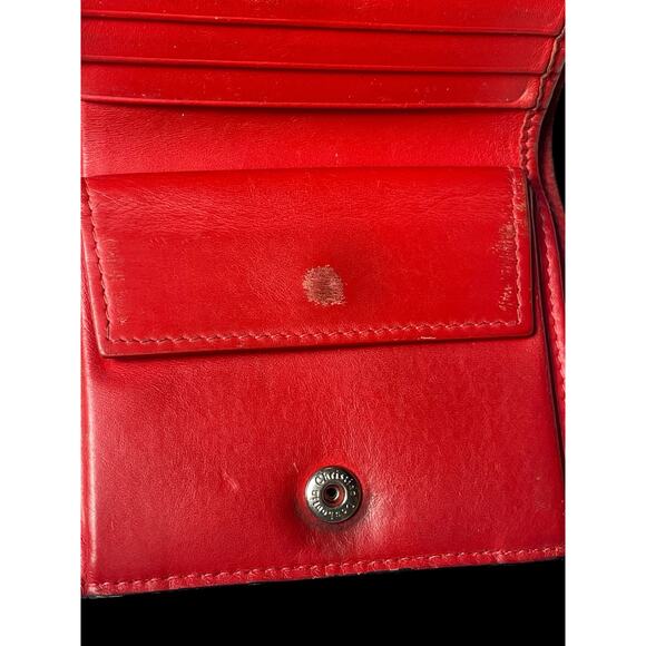 Rare Christian Louboutin Kios Spike Studs Punk Leather Bifold Wallet with COA - Picture 5 of 16